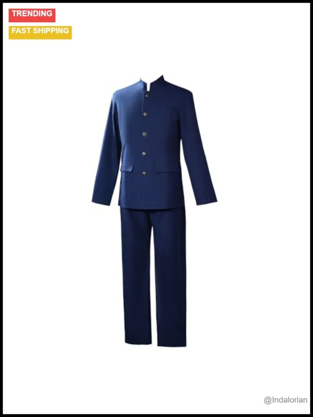 Japanese High School Uniform Cosplay Costume Jacket and Pants Set